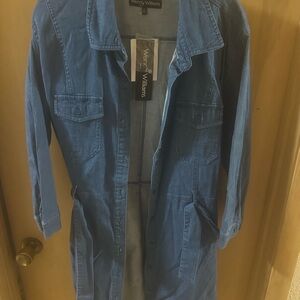 Wendy Williams Blue Denim Long Dress